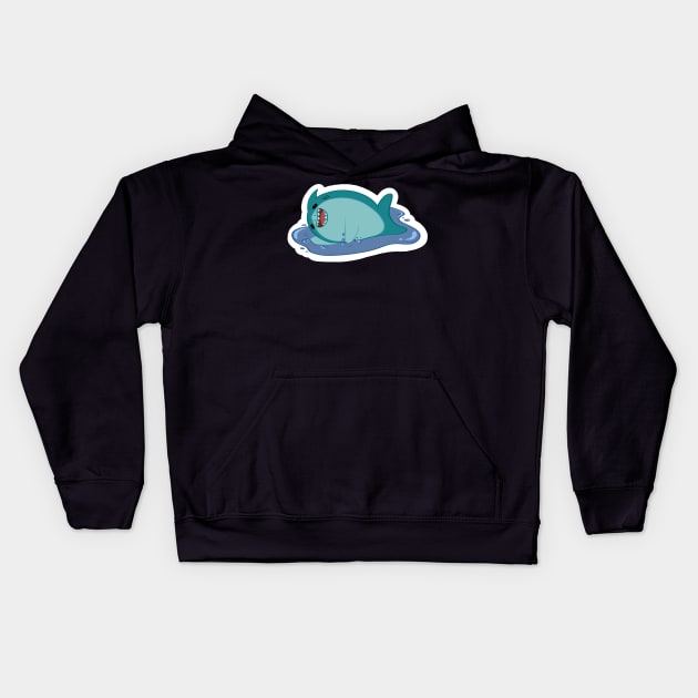 Puddle Shark Kids Hoodie by MelonGummie